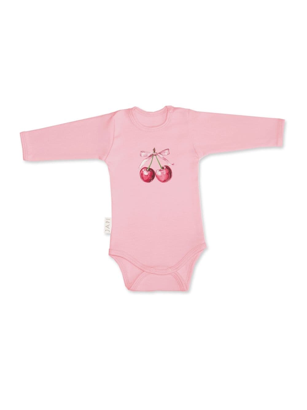 Dívčí body SWEET CHERRY s dlouhým rukávem, růžová