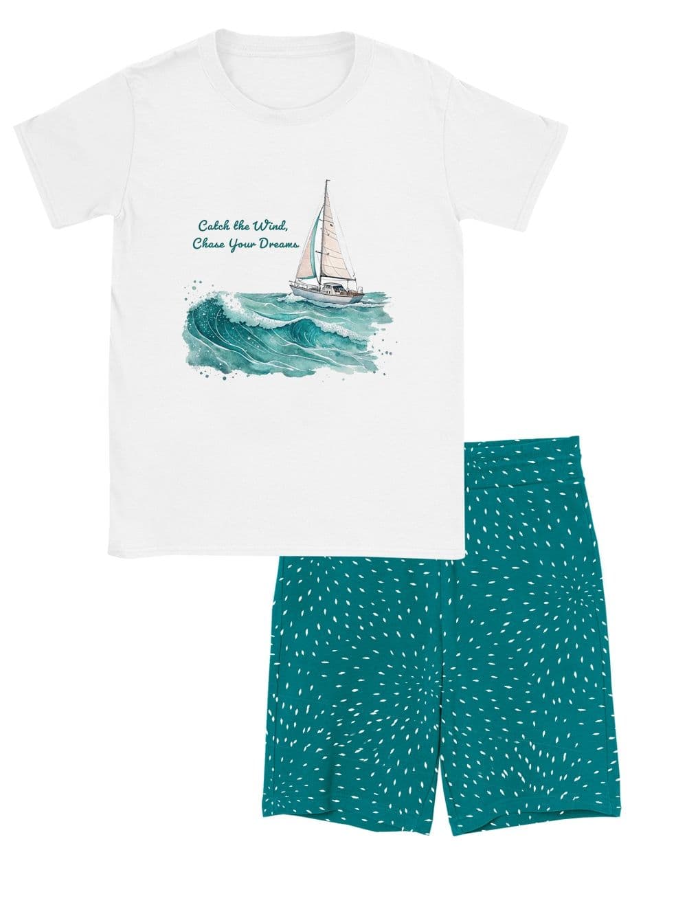 Dětské pyžamo OCEAN WAVES s krátkým rukávem, pohled 2