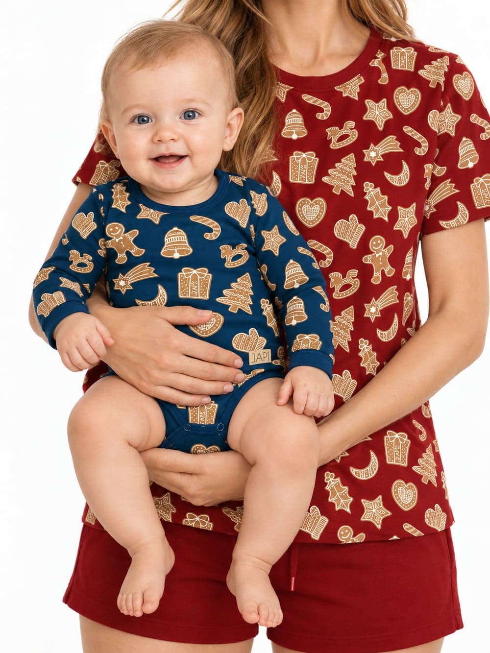Chlapecké body GINGERBREAD s dlouhým rukávem, na postavě zepředu