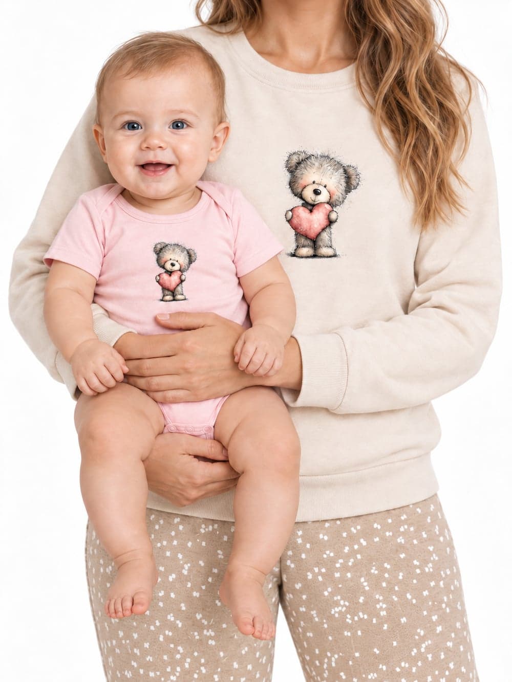 Dívčí body LOVELY TEDDY s krátkým rukávem, na postavě zepředu