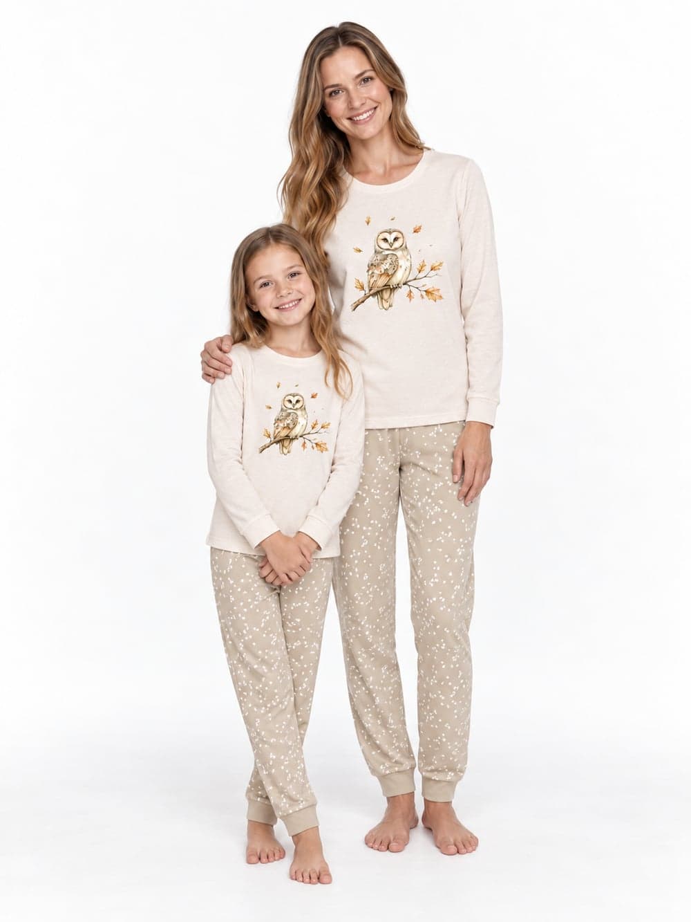 Mama a dcera ve sladěné kolekci CUTE OWL