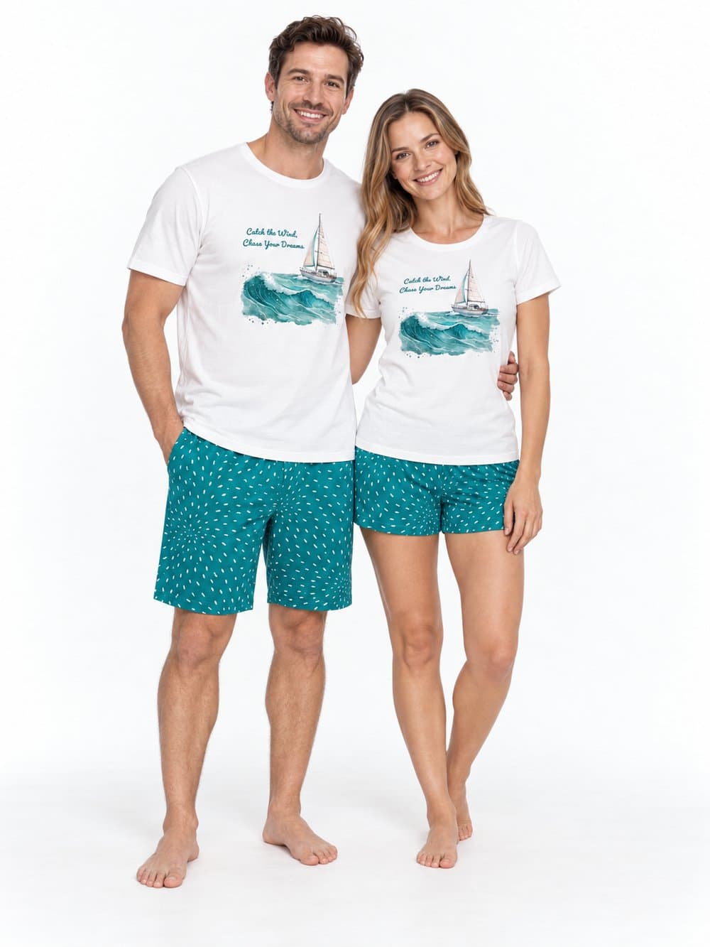 Mama a otec ve sladěné kolekci OCEAN WAVES