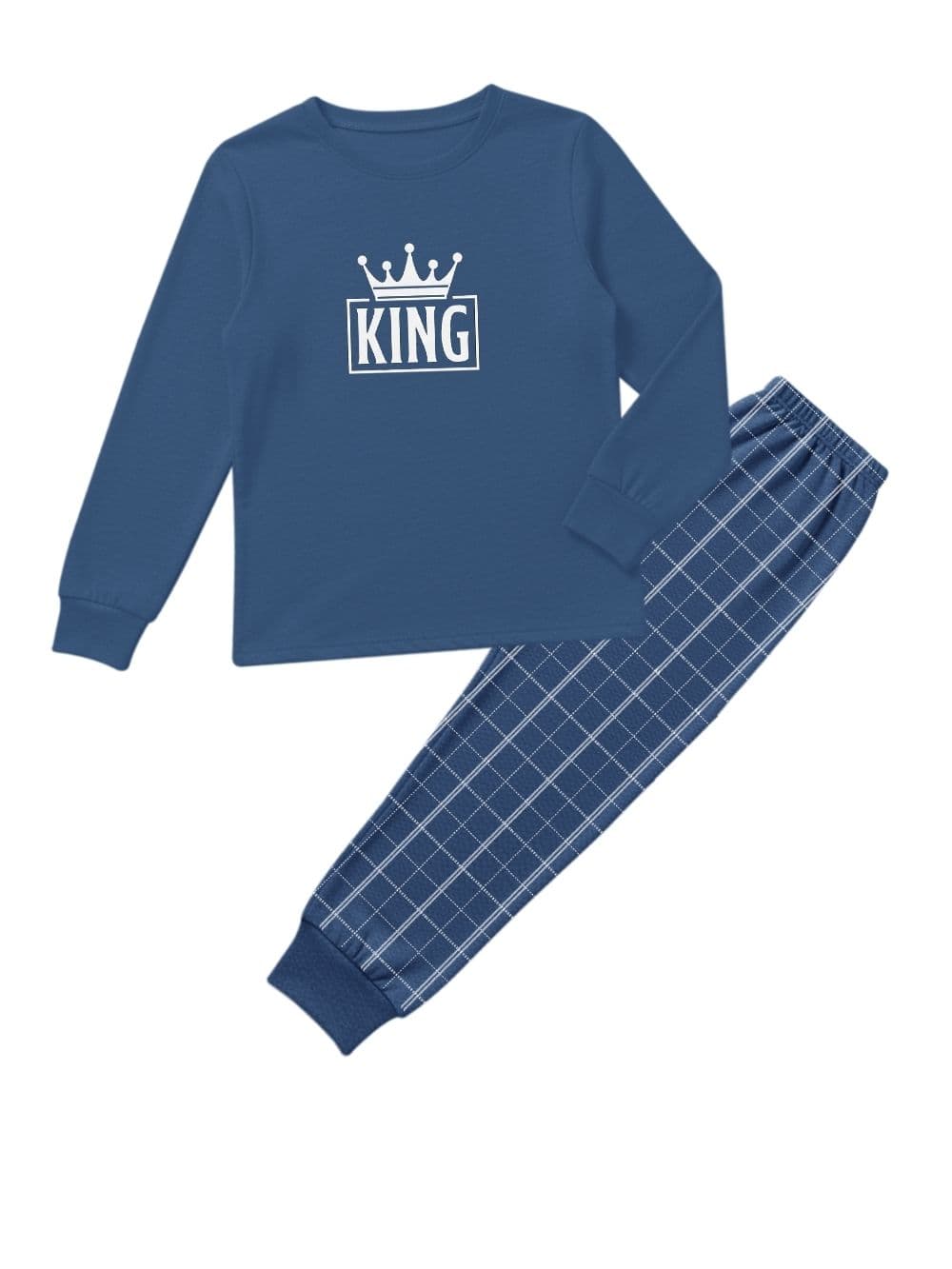 Pánské pyžamo KING and QUEEN s dlouhým rukávem, pohled 2