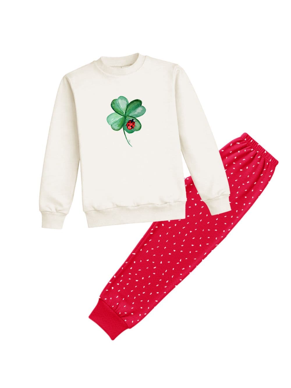 Dámské pyžamo FOR LUCK s dlouhým rukávem