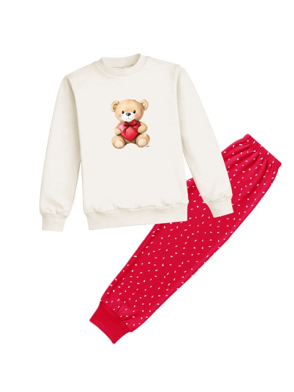 Dámské pyžamo TEDDY LOVE s dlouhým rukávem
