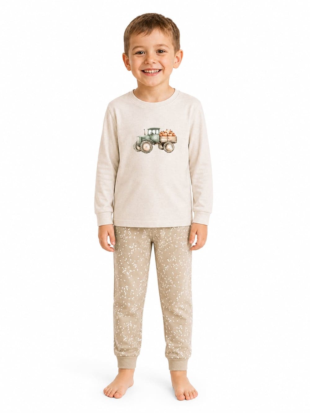 Chlapecké pyžamo FARM TRACTOR, na postavě zepředu